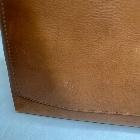 Madewell Womens $168 Medium Transport Tote English Saddle Brown F5788 Embossed 4 - Picture 11 of 16